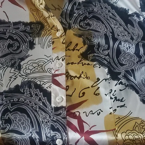 Vintage 90s Maggie Barnes Tunic Top Shirt Blouse 1X - Picture 6 of 6